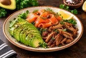 Avocado Salmon Pork