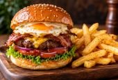 Zest Deluxe Beef Burger